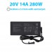 Γνήσιο Τροφοδοτικό - Φορτιστής AC Adapter Laptop Asus ROG 20V 14A 280W 6.0mm x 3.7mm ADP-280EB B