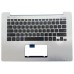 Πλαστικό Laptop - Palmrest πλαστικό -  Cover C για Asus VivoBook S301L S301LA S301LP Q301L Q301LA Silver με Ηχεία και US Πληκτορολόγιο χωρίς Touchpad