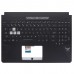 Γνήσιο - Palmrest πλαστικό -  Cover C Laptop Asus FX505 TUF505 TUF565 μαύρο με US πληκτρολόγιο