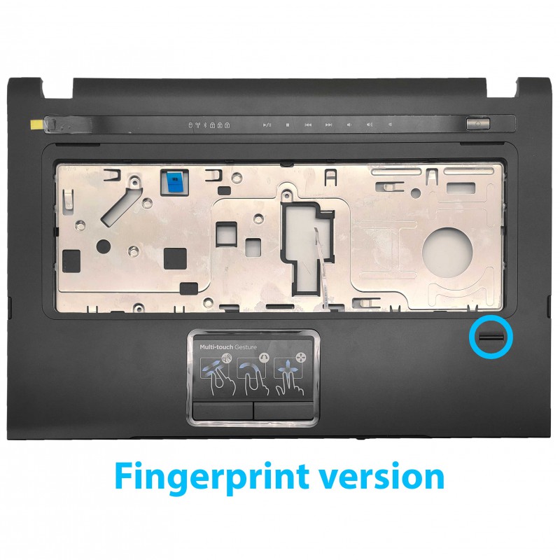 Palmrest πλαστικό -  Cover C Laptop Dell Vostro 3500 V3500 με power button, speakers, touchpad, fingerprint